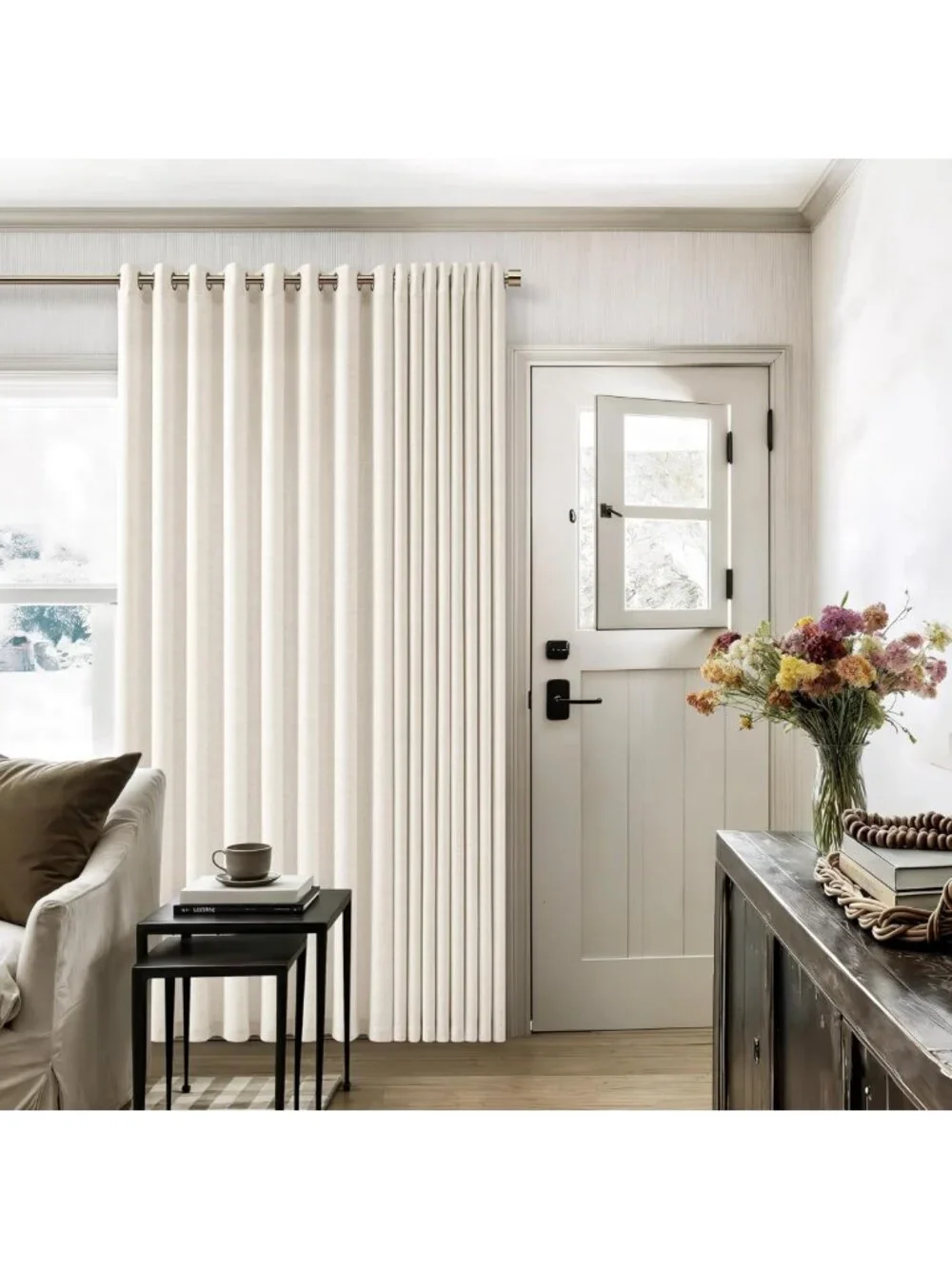 Extra Wide Linen Curtains 100